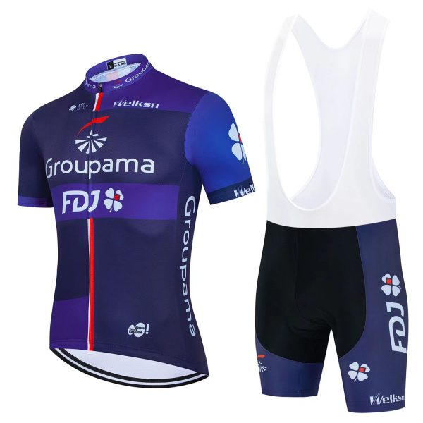 2024 Groupama FDJ N001 Mens Cycling Bib Kit Short Sleeves 1